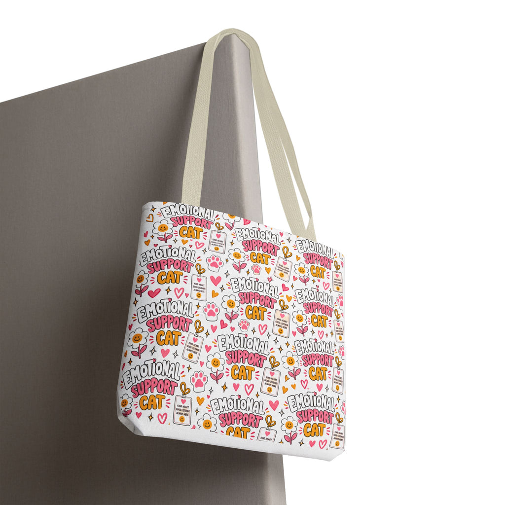 Emotional Support Cat All Over Print Tote Bag