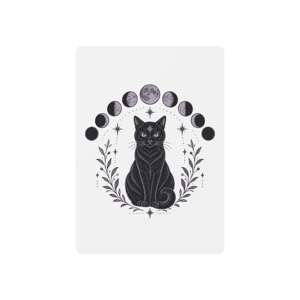 Black Cat Moon Phases Poker Playing Cards