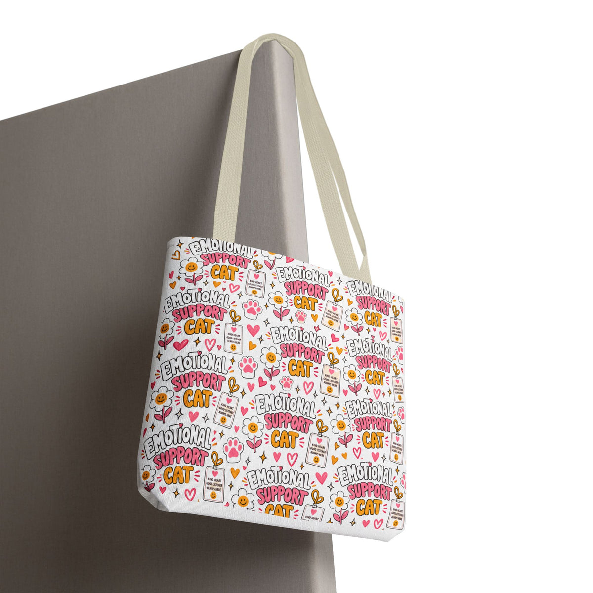 Emotional Support Cat All Over Print Tote Bag