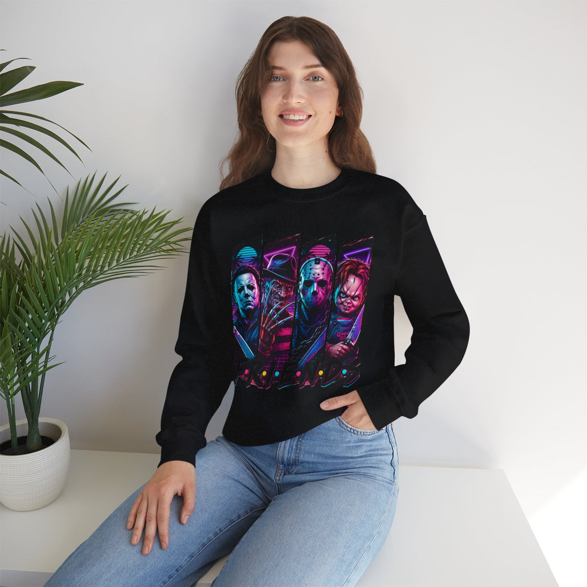 Horror Icons "Friends" Crewneck Sweatshirt