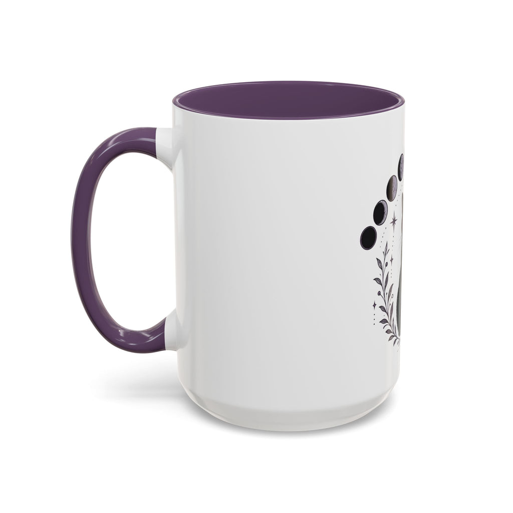 Black Cat Moon Phases Coffee Mug (11 oz /15 oz)