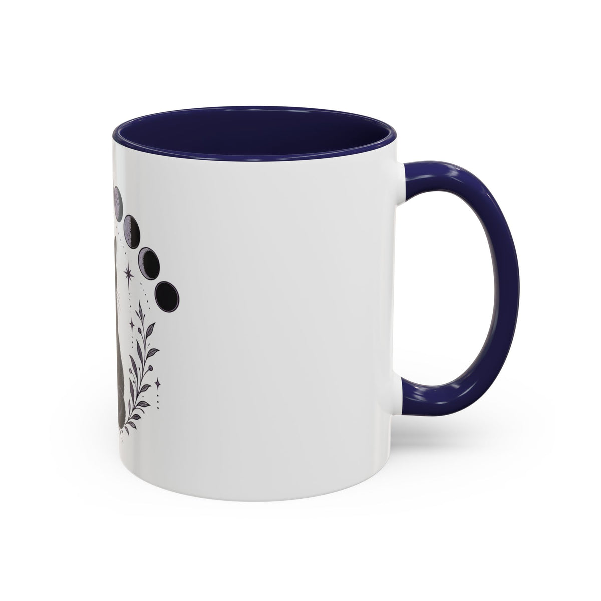 Black Cat Moon Phases Coffee Mug (11 oz /15 oz)