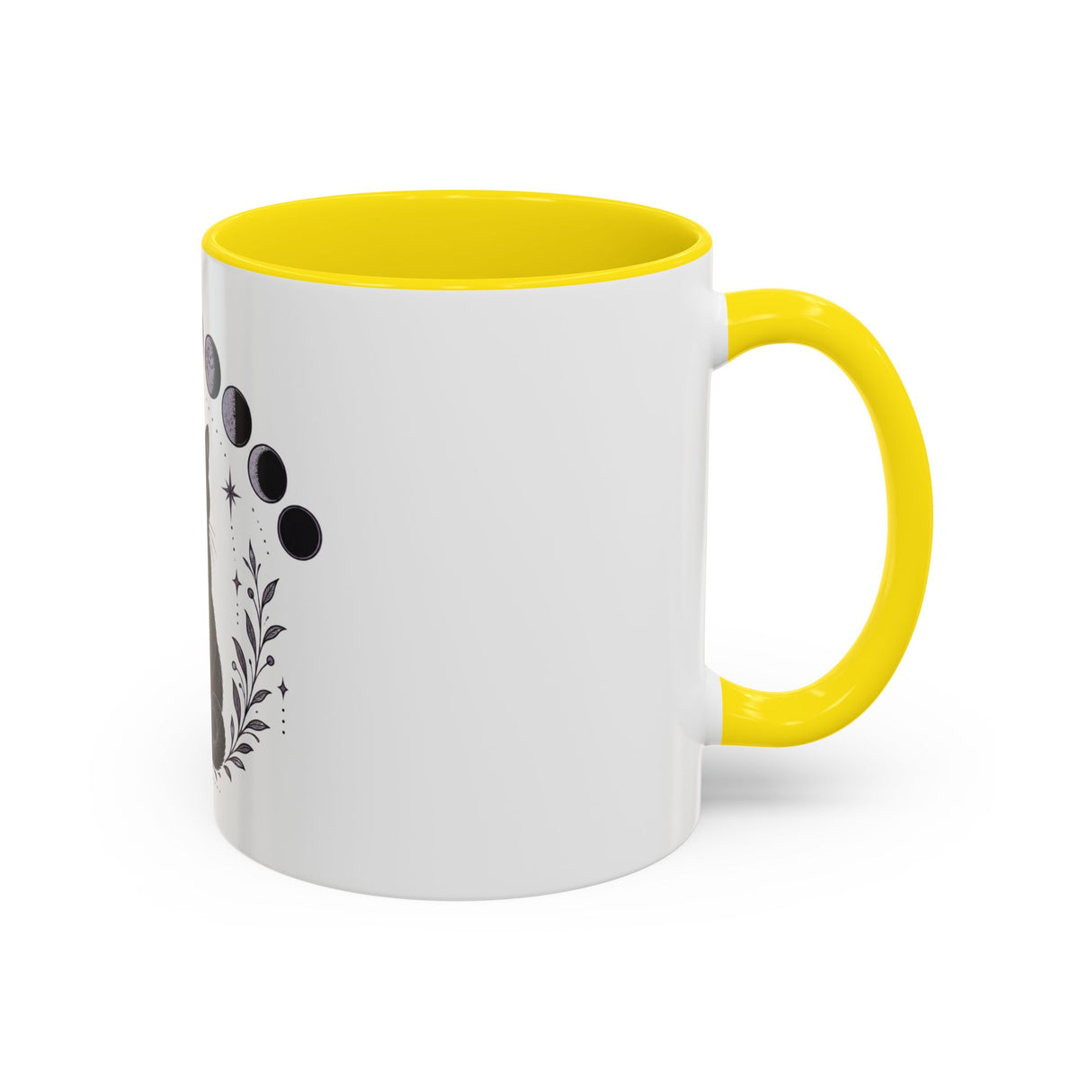 Black Cat Moon Phases Coffee Mug (11 oz /15 oz)