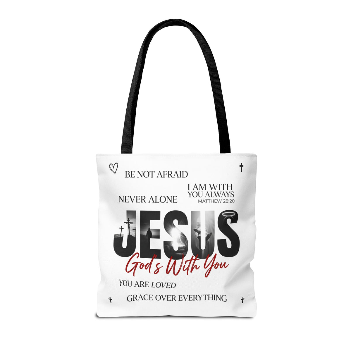 Jesus God's With You Christian Faith Tote Bag