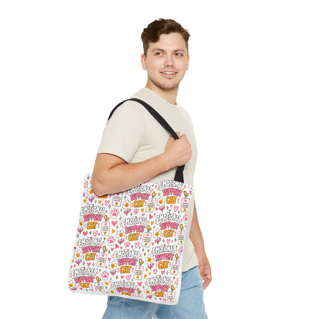 Emotional Support Cat All Over Print Tote Bag