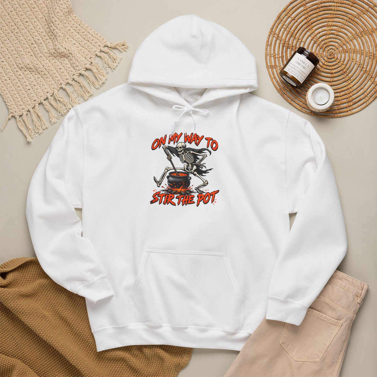 Halloween Skeleton 'Stir the Pot' Hoodie