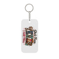 She's From Texas I Can Tell Floral Leopard Design - Double Sided Keychain