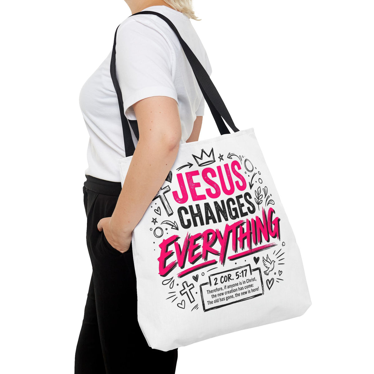 Jesus Changes Everything Christian Tote bag