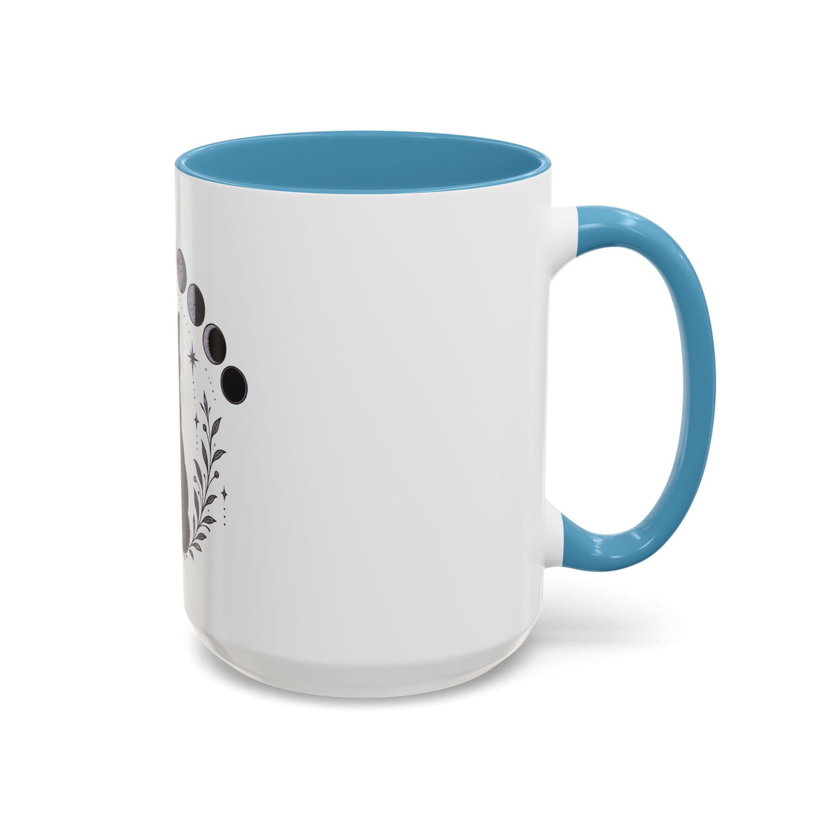 Black Cat Moon Phases Coffee Mug (11 oz /15 oz)