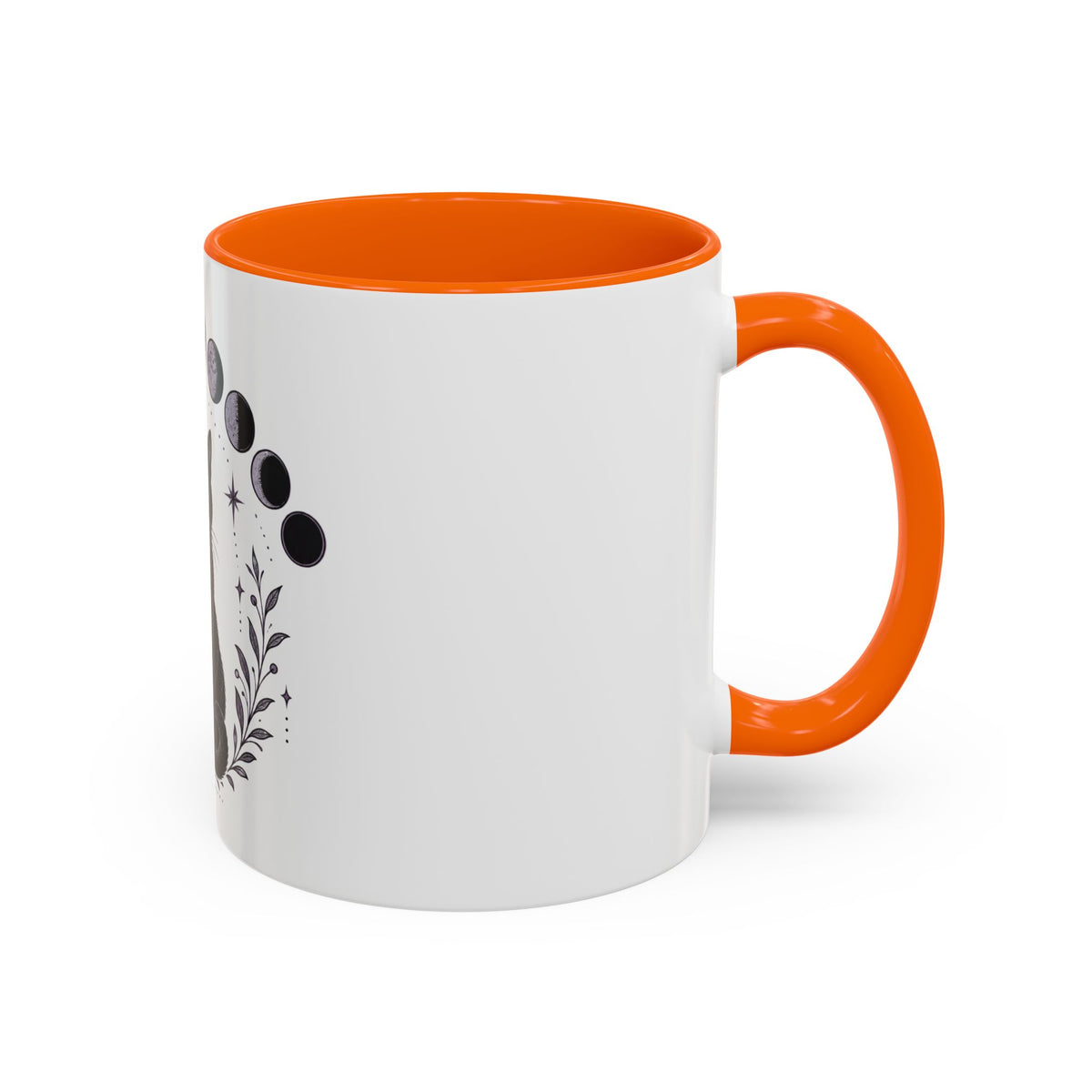 Black Cat Moon Phases Coffee Mug (11 oz /15 oz)