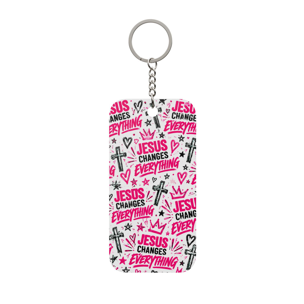Jesus Changes Everything Christian Keychain