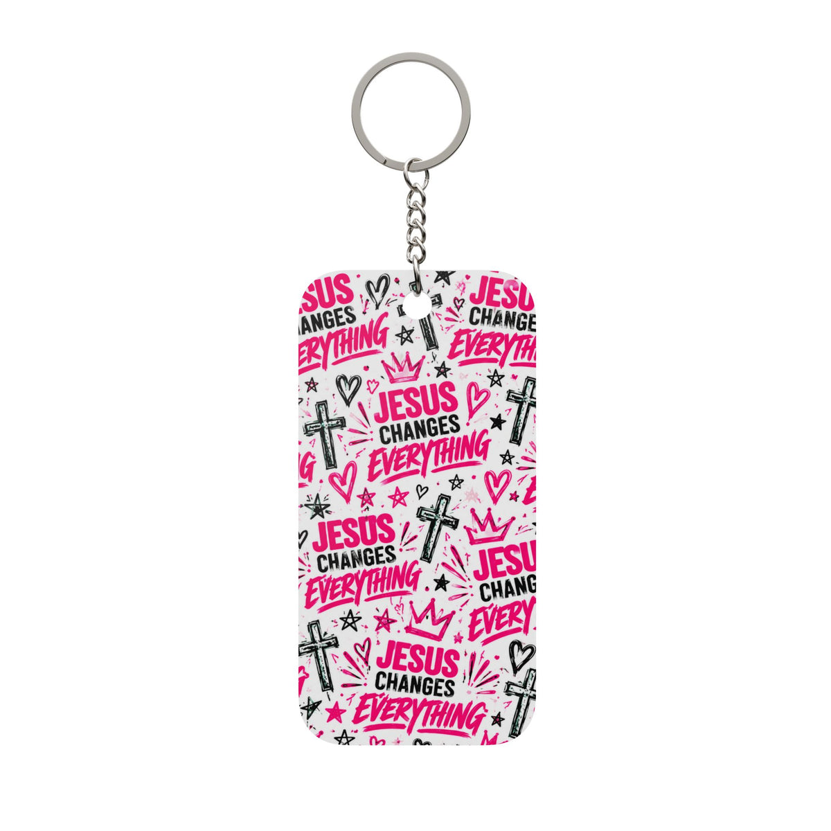 Jesus Changes Everything Christian Keychain