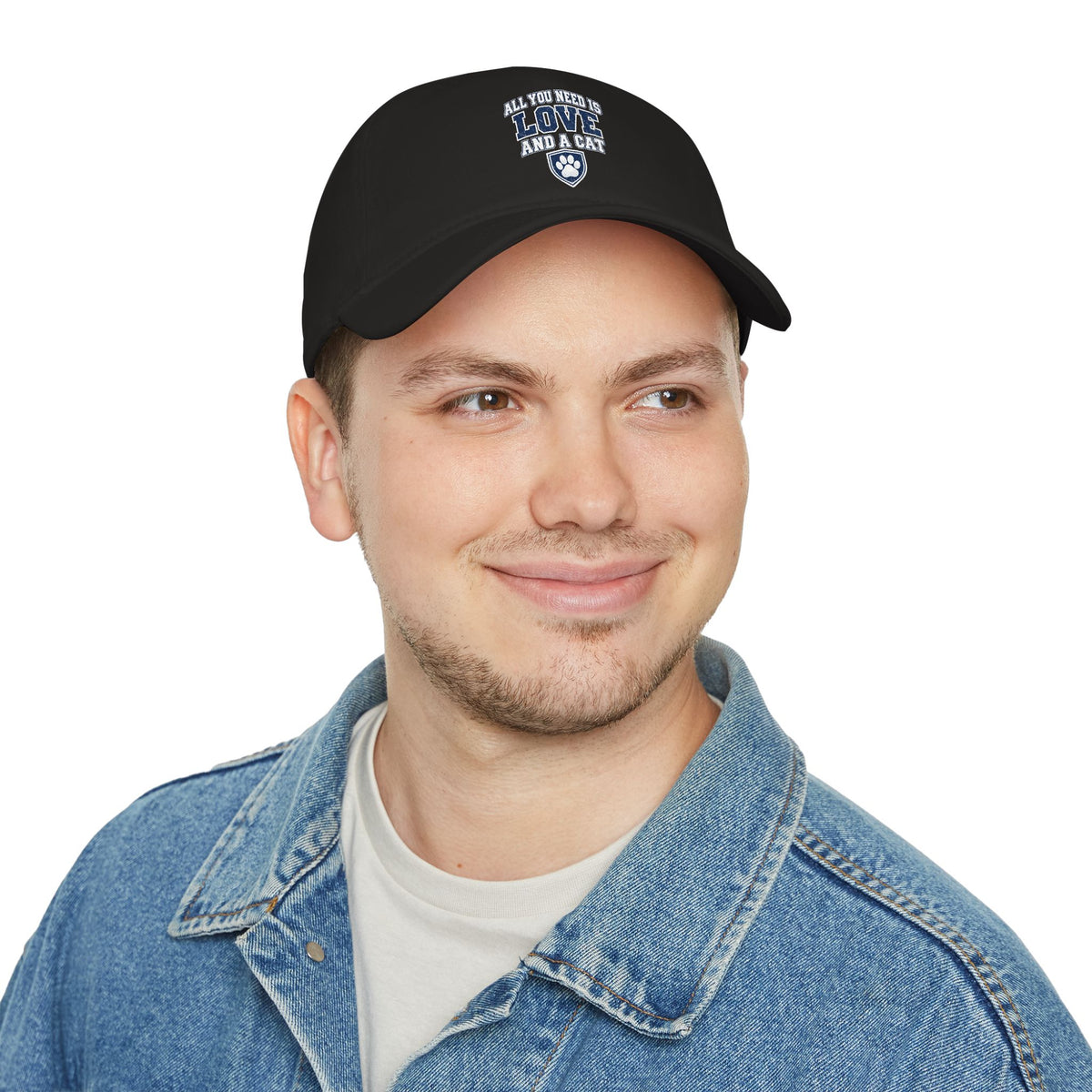 All You Need Is Love and a Cat Low Profile Baseball Cap
