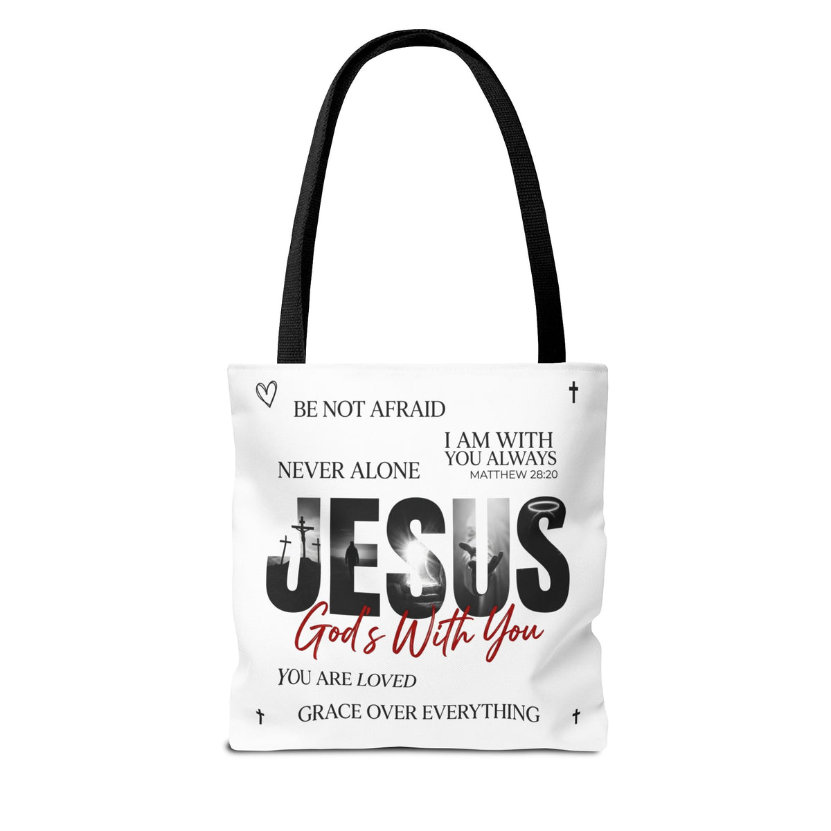 Jesus God's With You Christian Faith Tote Bag