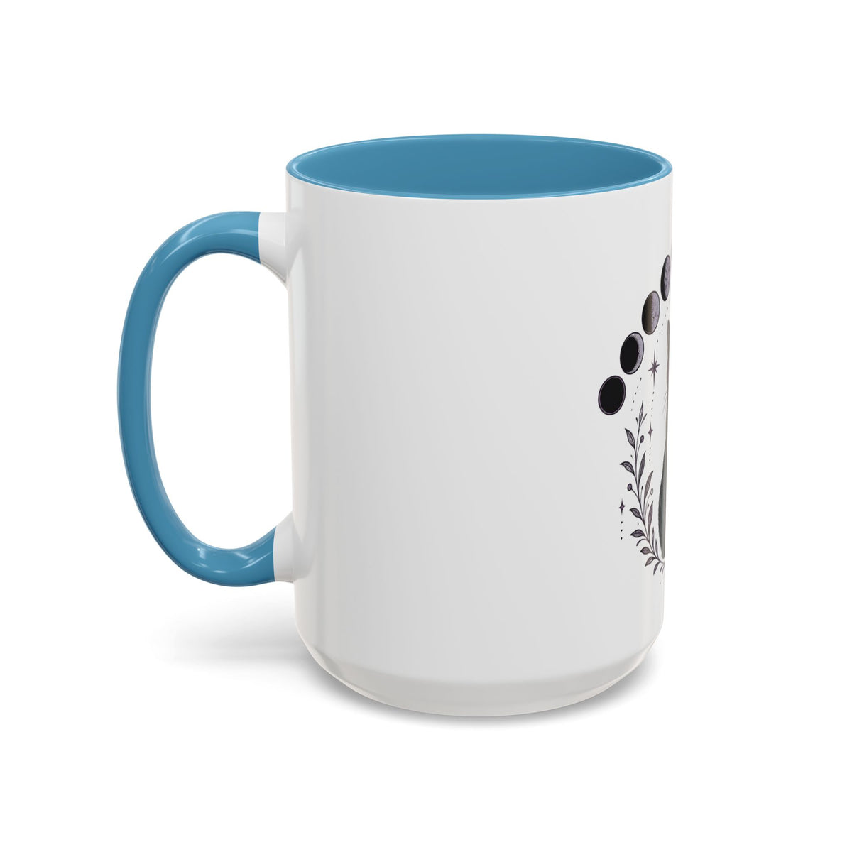 Black Cat Moon Phases Coffee Mug (11 oz /15 oz)