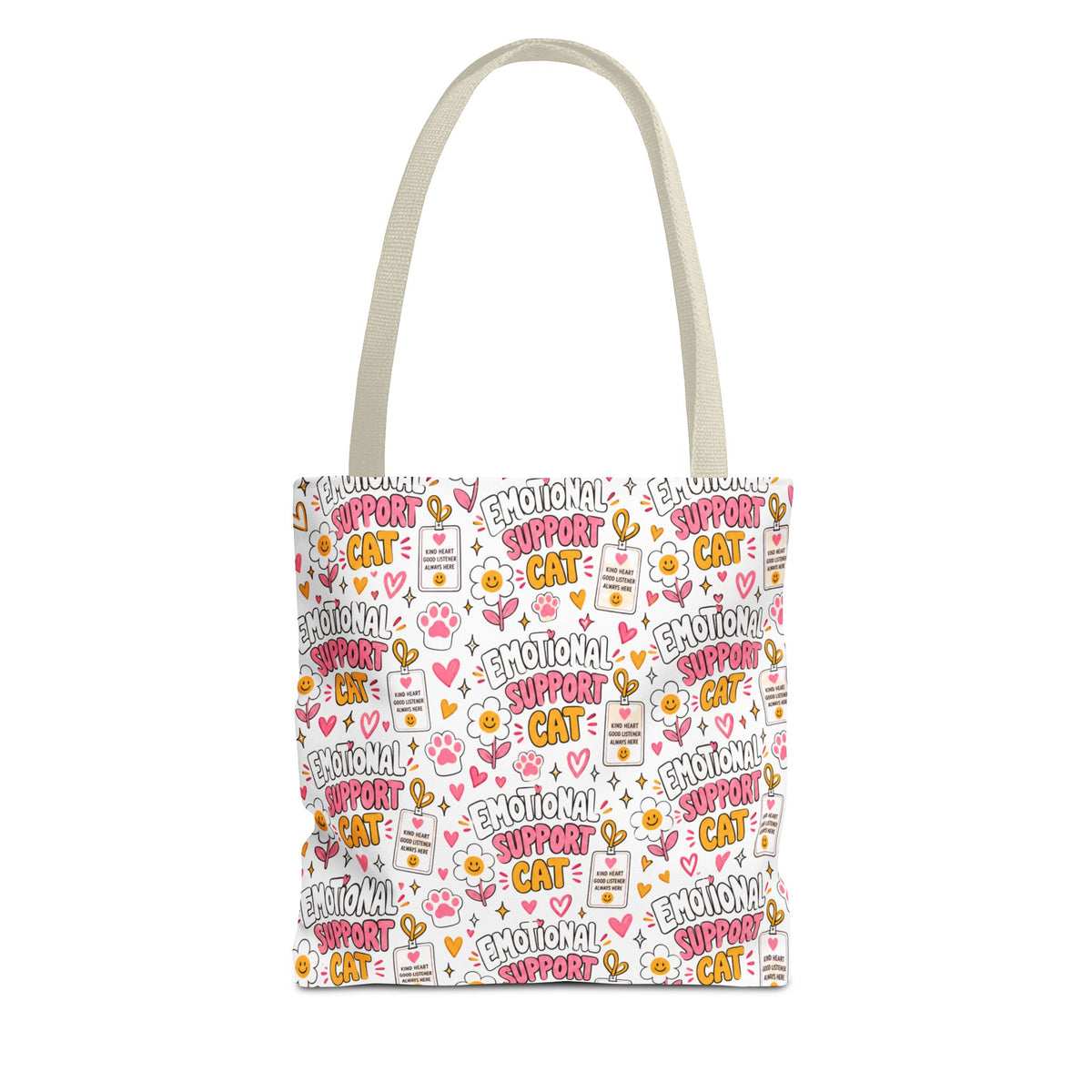 Emotional Support Cat All Over Print Tote Bag