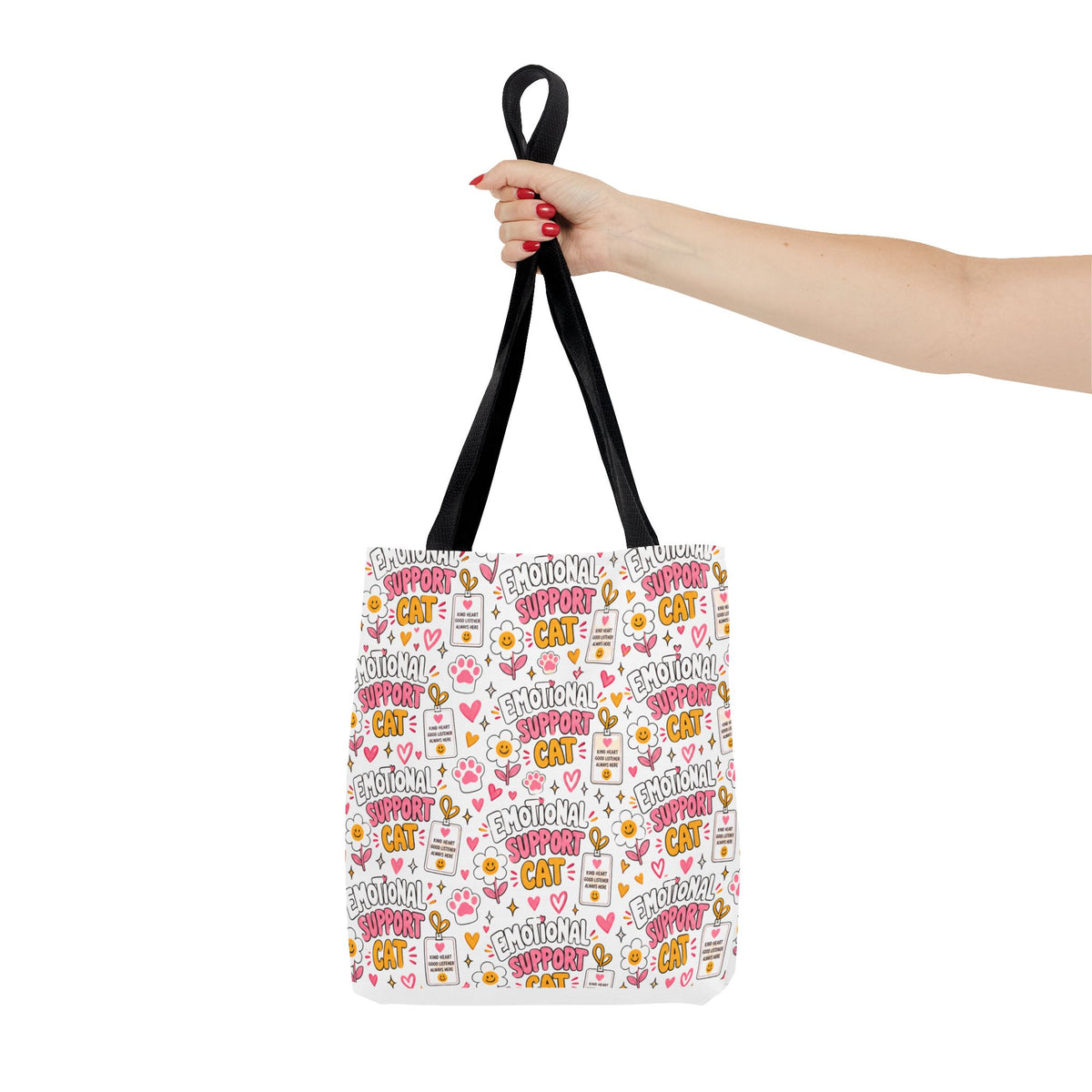 Emotional Support Cat All Over Print Tote Bag