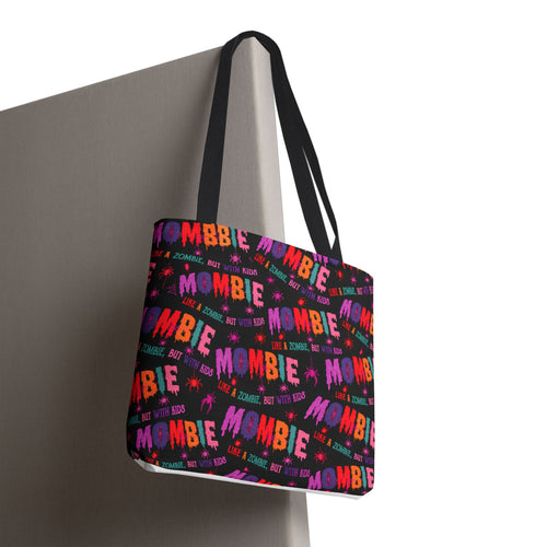 "Mombie: Like a Zombie, But With kids"  All Over Color Tote Bag
