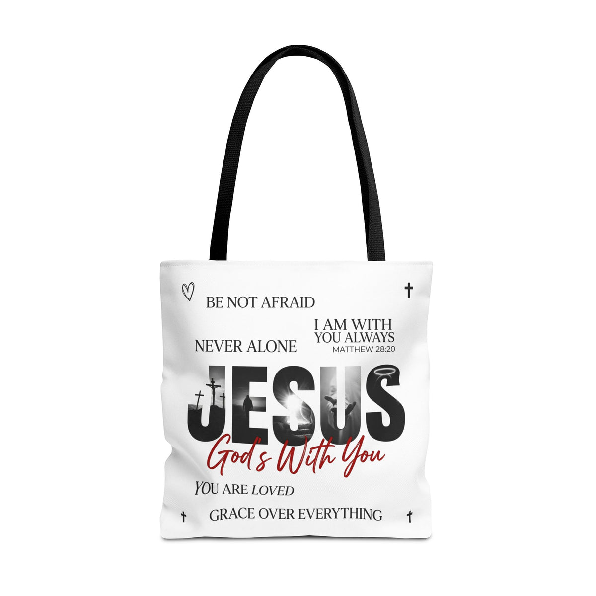 Jesus God's With You Christian Faith Tote Bag