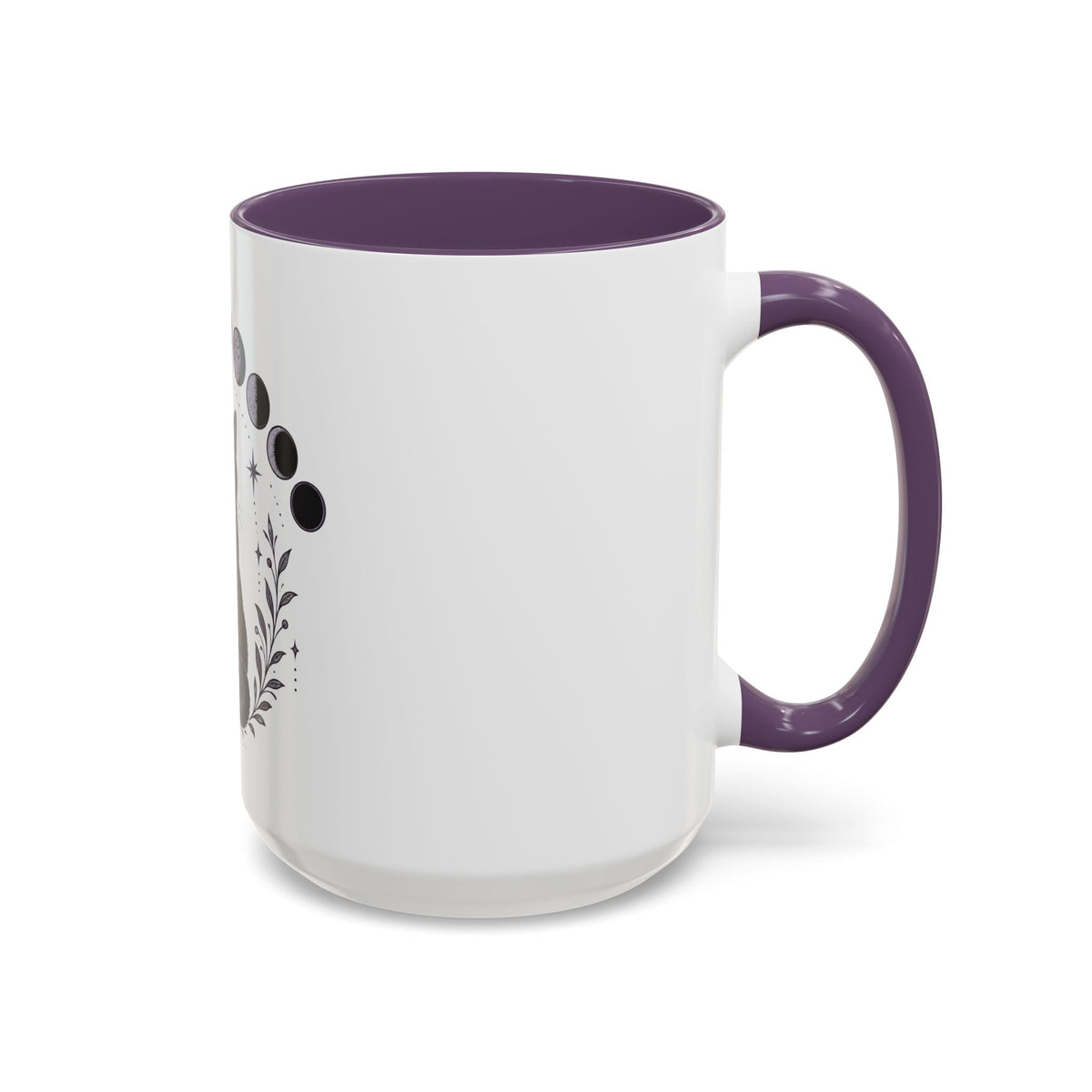 Black Cat Moon Phases Coffee Mug (11 oz /15 oz)