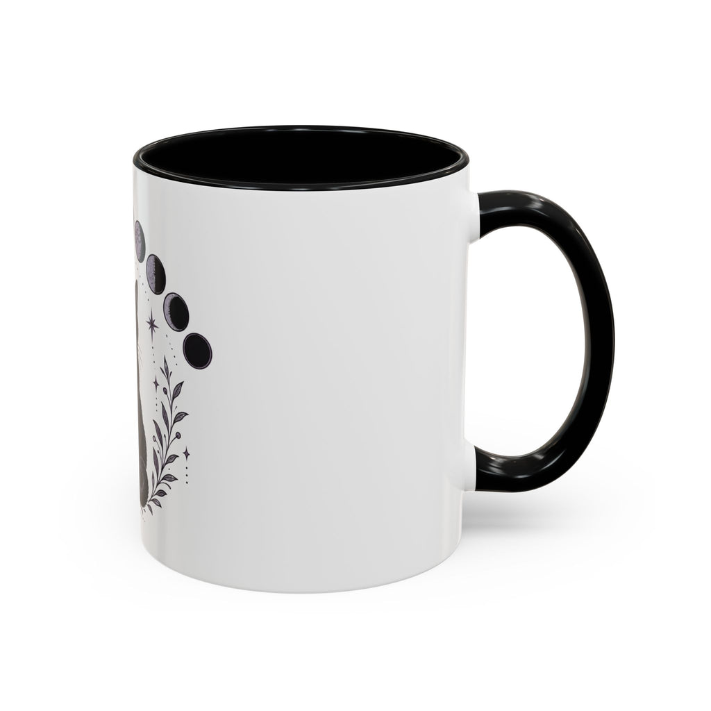 Black Cat Moon Phases Coffee Mug (11 oz /15 oz)