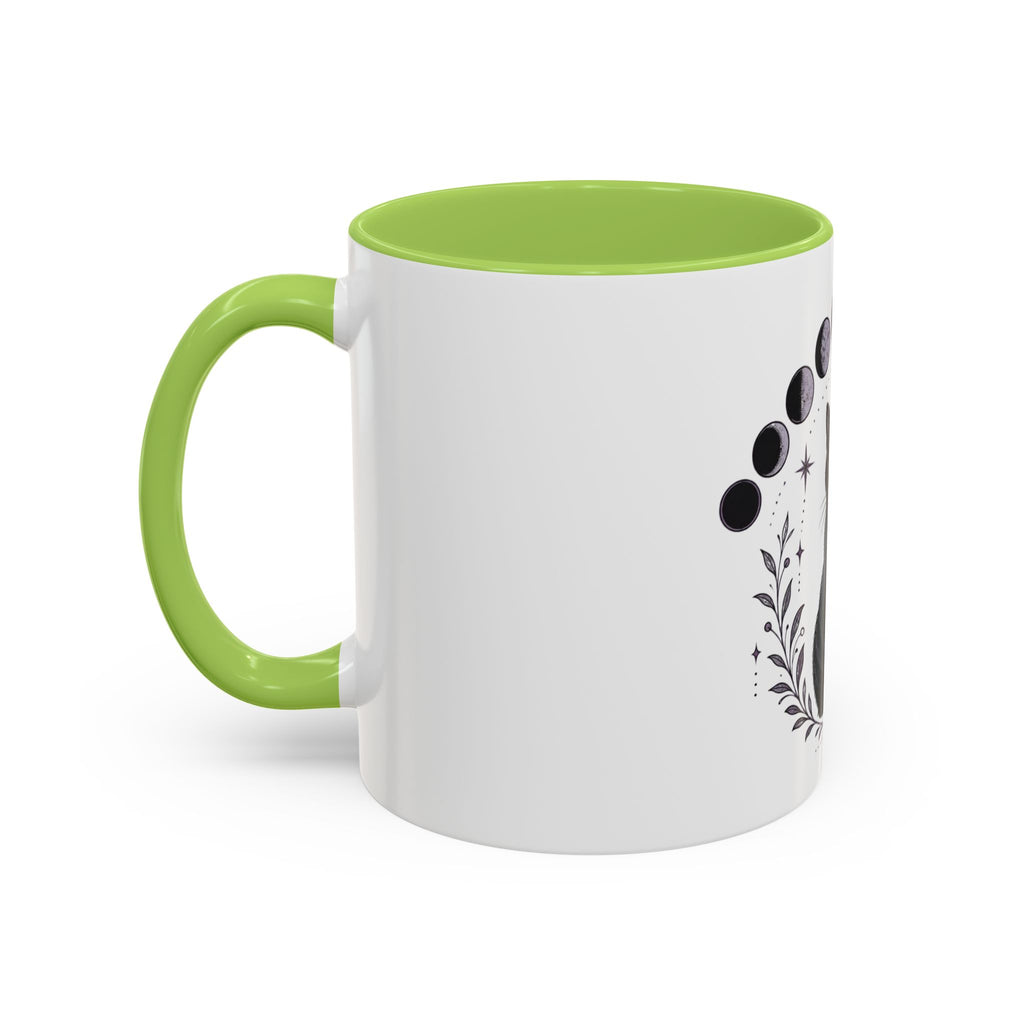 Black Cat Moon Phases Coffee Mug (11 oz /15 oz)