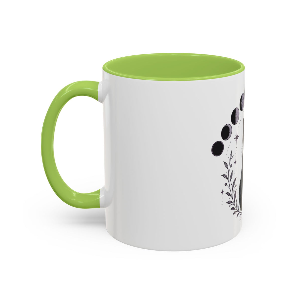Black Cat Moon Phases Coffee Mug (11 oz /15 oz)