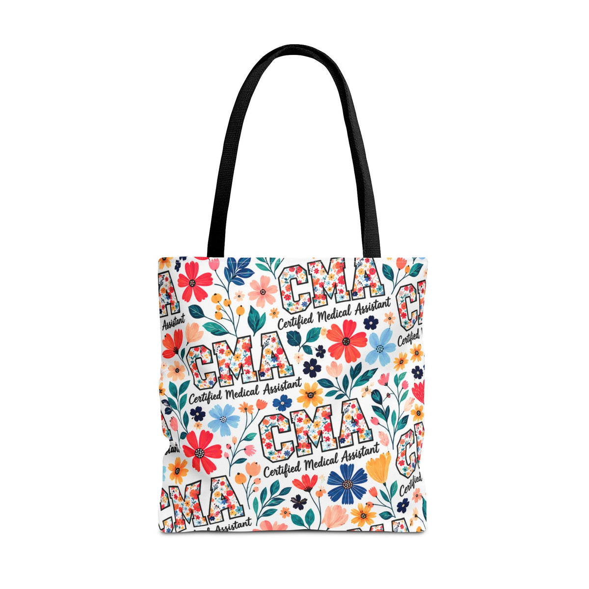 CMA Floral  — Certified Medical Assistant All Over Print Tote Bag