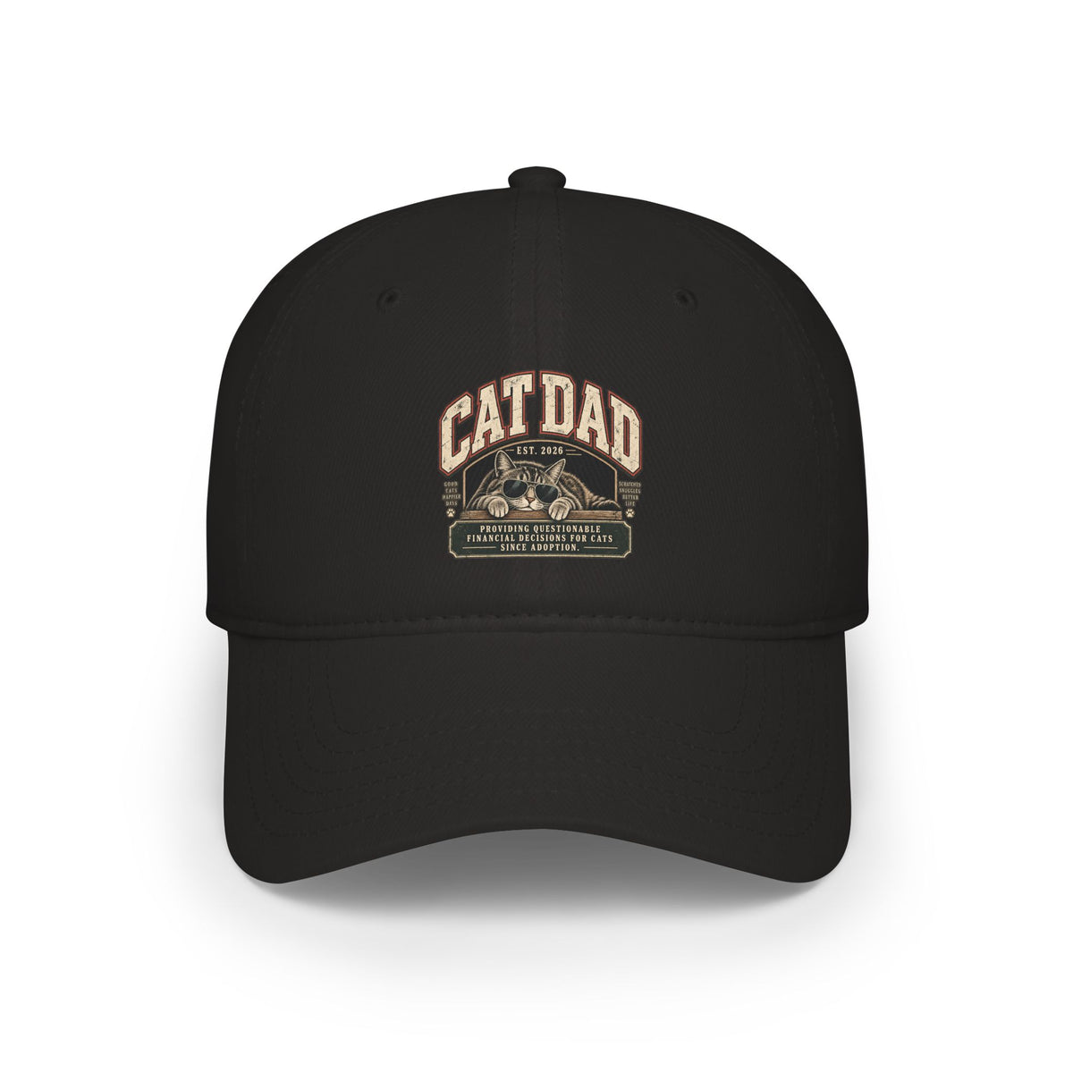 Cat Dad Since 2026 Low Pofile Baseball Cap