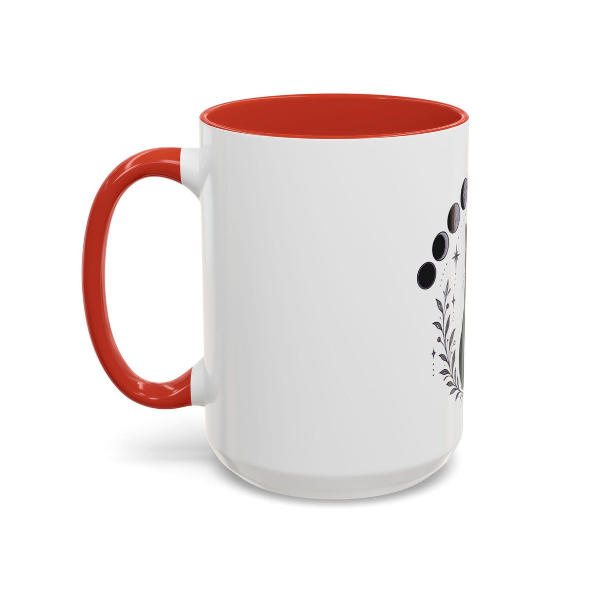 Black Cat Moon Phases Coffee Mug (11 oz /15 oz)