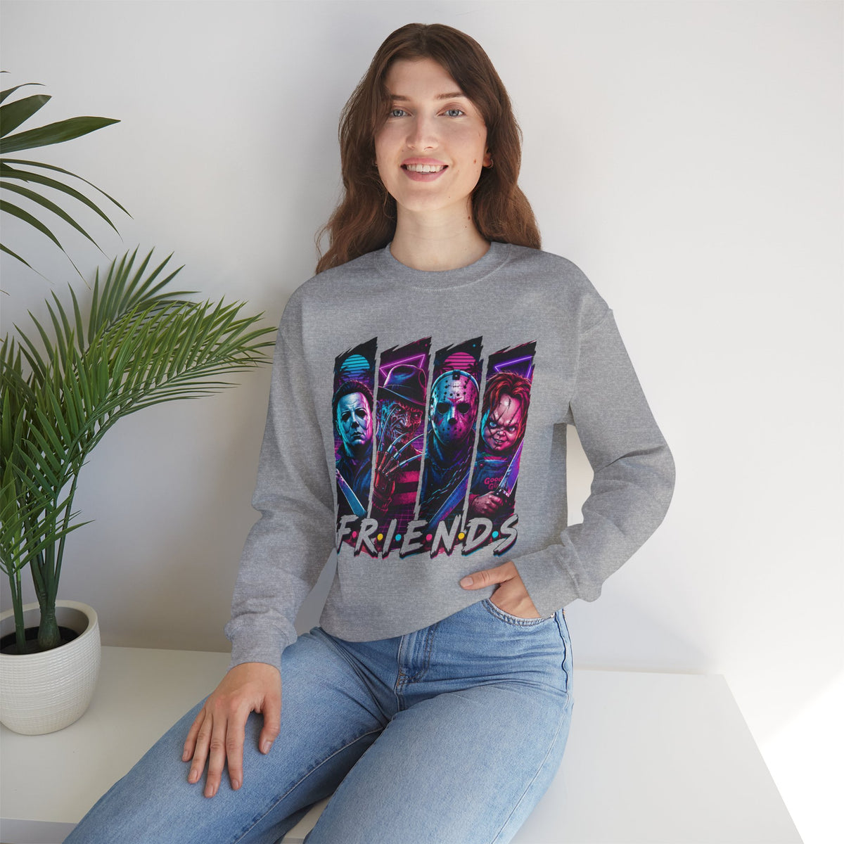 Horror Icons "Friends" Crewneck Sweatshirt