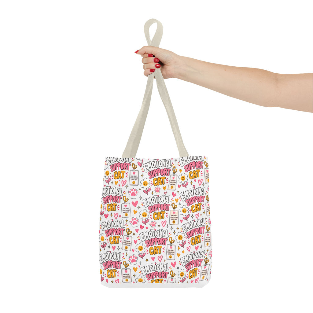 Emotional Support Cat All Over Print Tote Bag