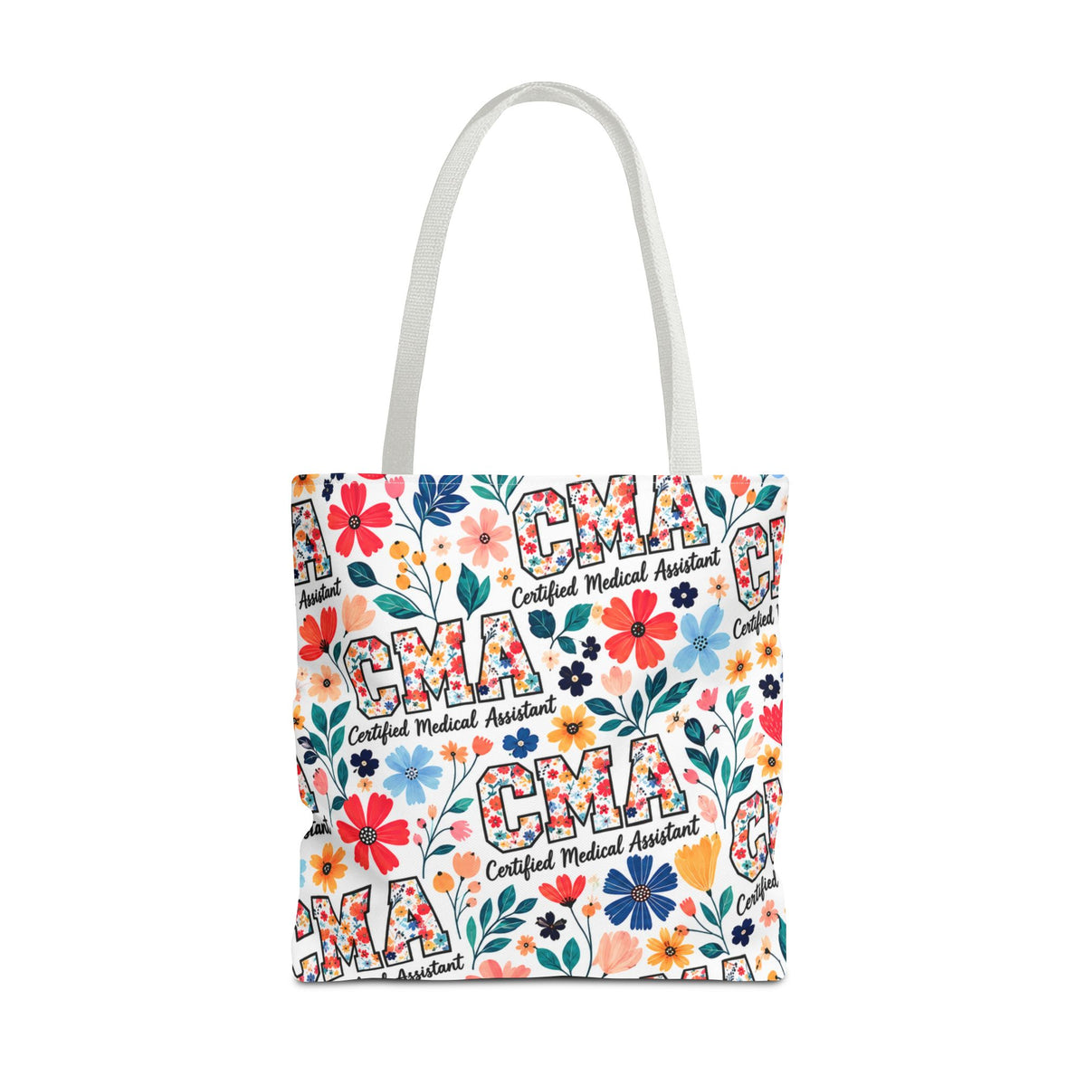 CMA Floral  — Certified Medical Assistant All Over Print Tote Bag