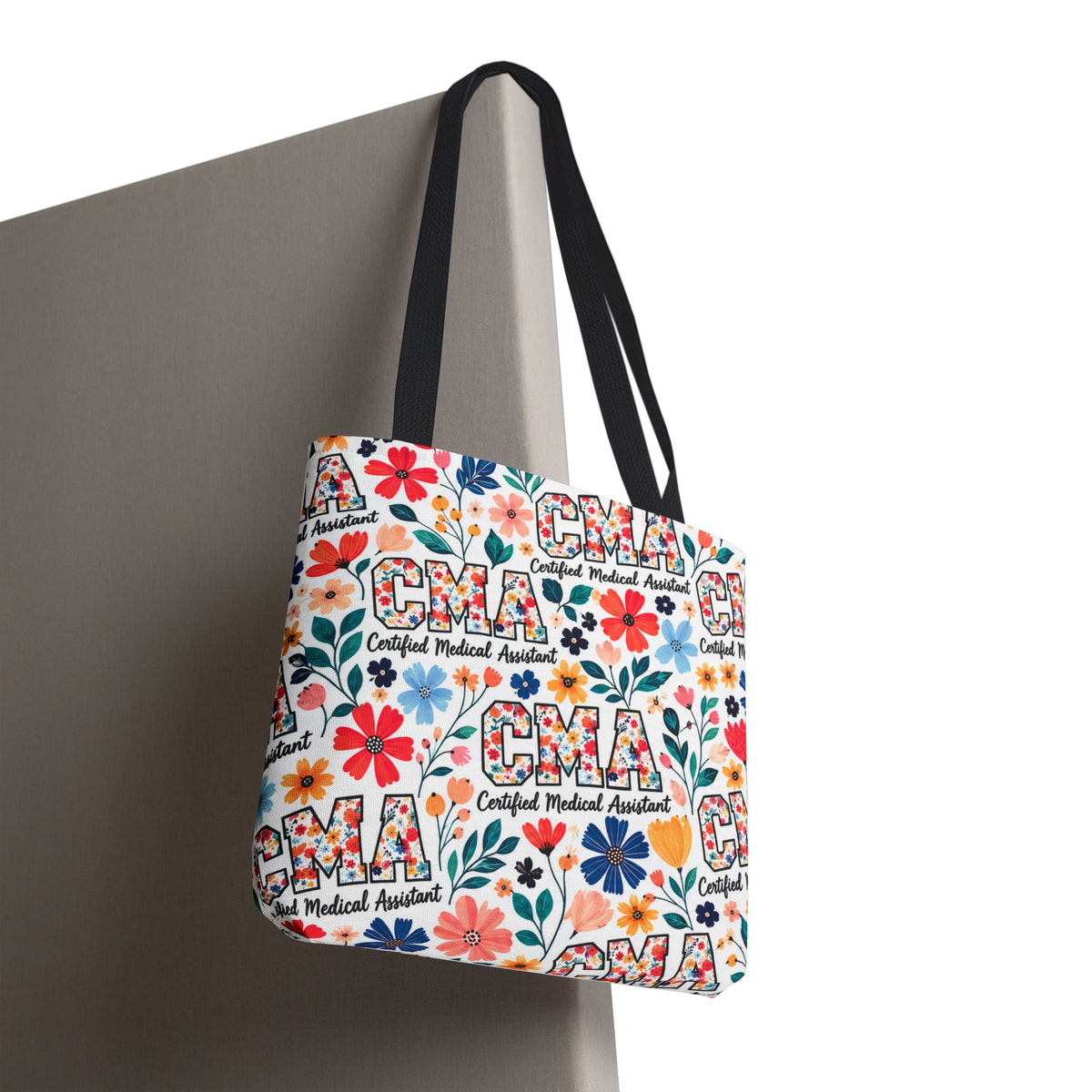 CMA Floral  — Certified Medical Assistant All Over Print Tote Bag