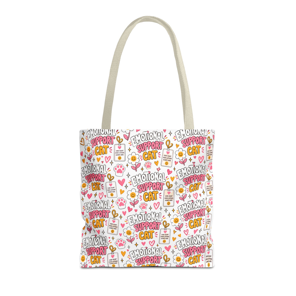 Emotional Support Cat All Over Print Tote Bag