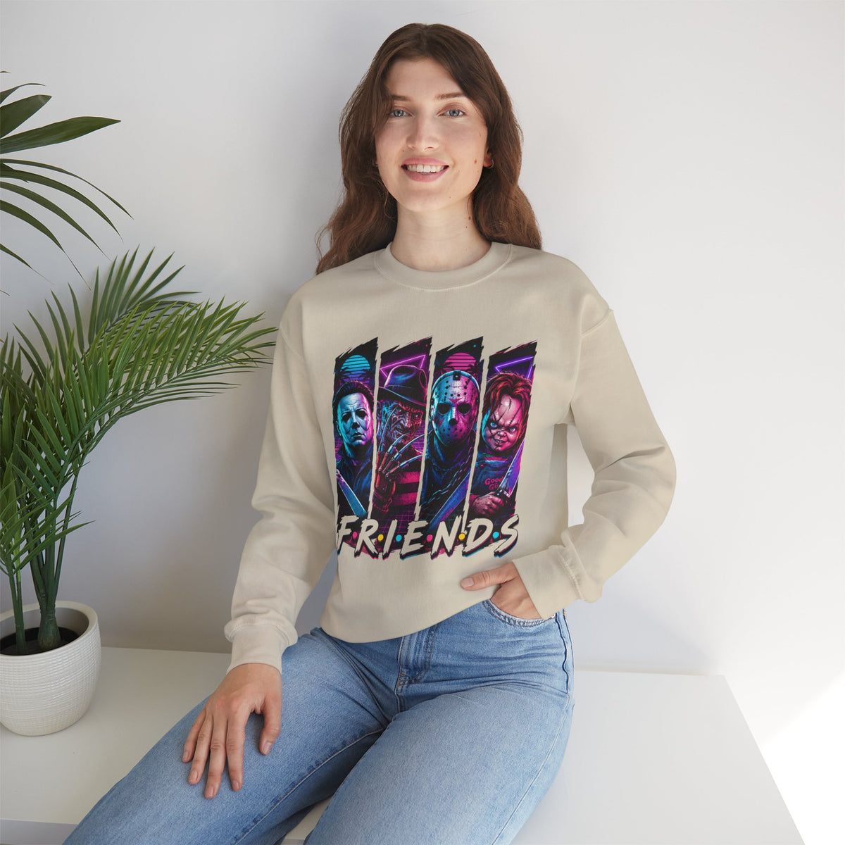 Horror Icons "Friends" Crewneck Sweatshirt