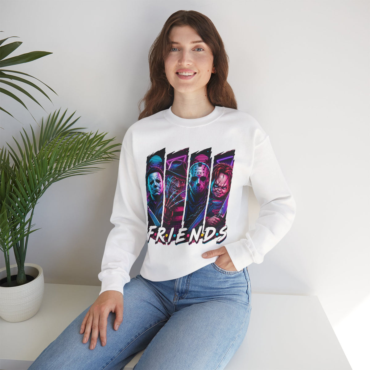 Horror Icons "Friends" Crewneck Sweatshirt