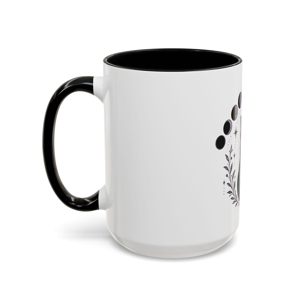 Black Cat Moon Phases Coffee Mug (11 oz /15 oz)