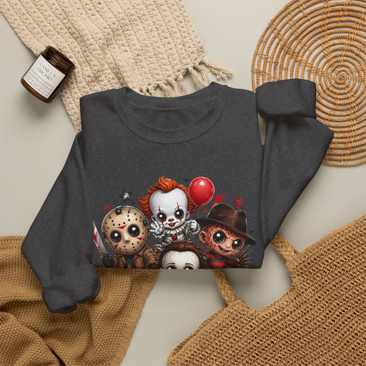 Horror Icons "Legends Never Die" Crewneck Sweatshirt