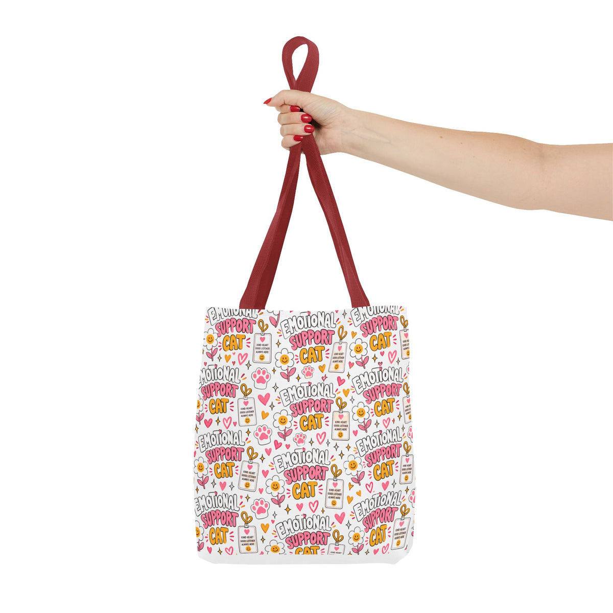 Emotional Support Cat All Over Print Tote Bag