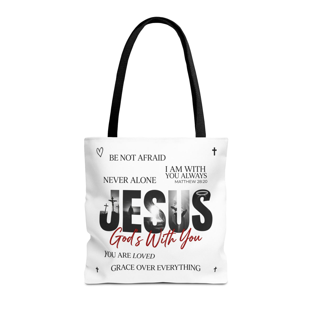 Jesus God's With You Christian Faith Tote Bag