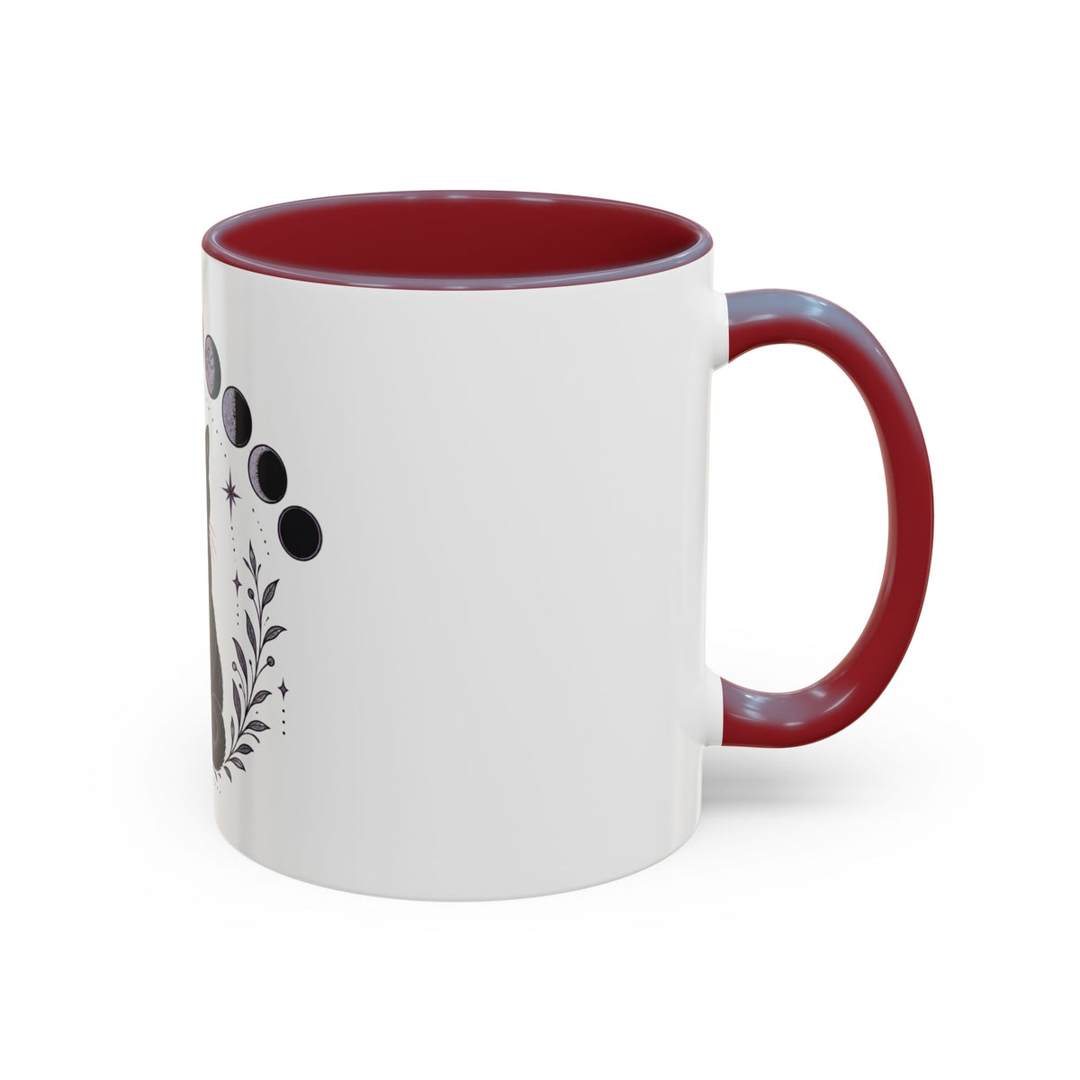 Black Cat Moon Phases Coffee Mug (11 oz /15 oz)