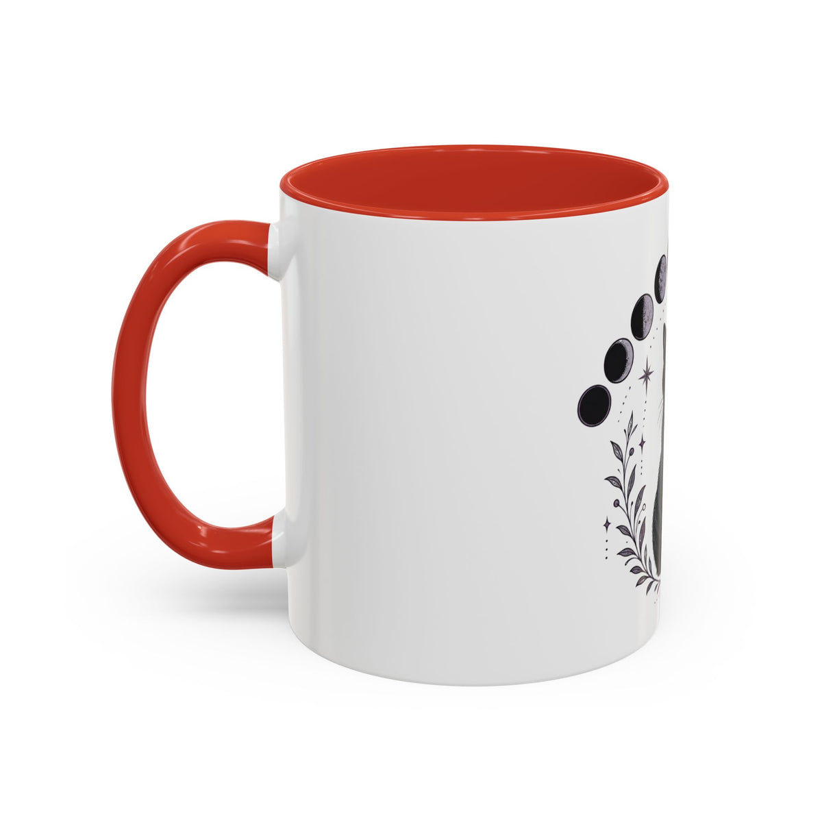 Black Cat Moon Phases Coffee Mug (11 oz /15 oz)