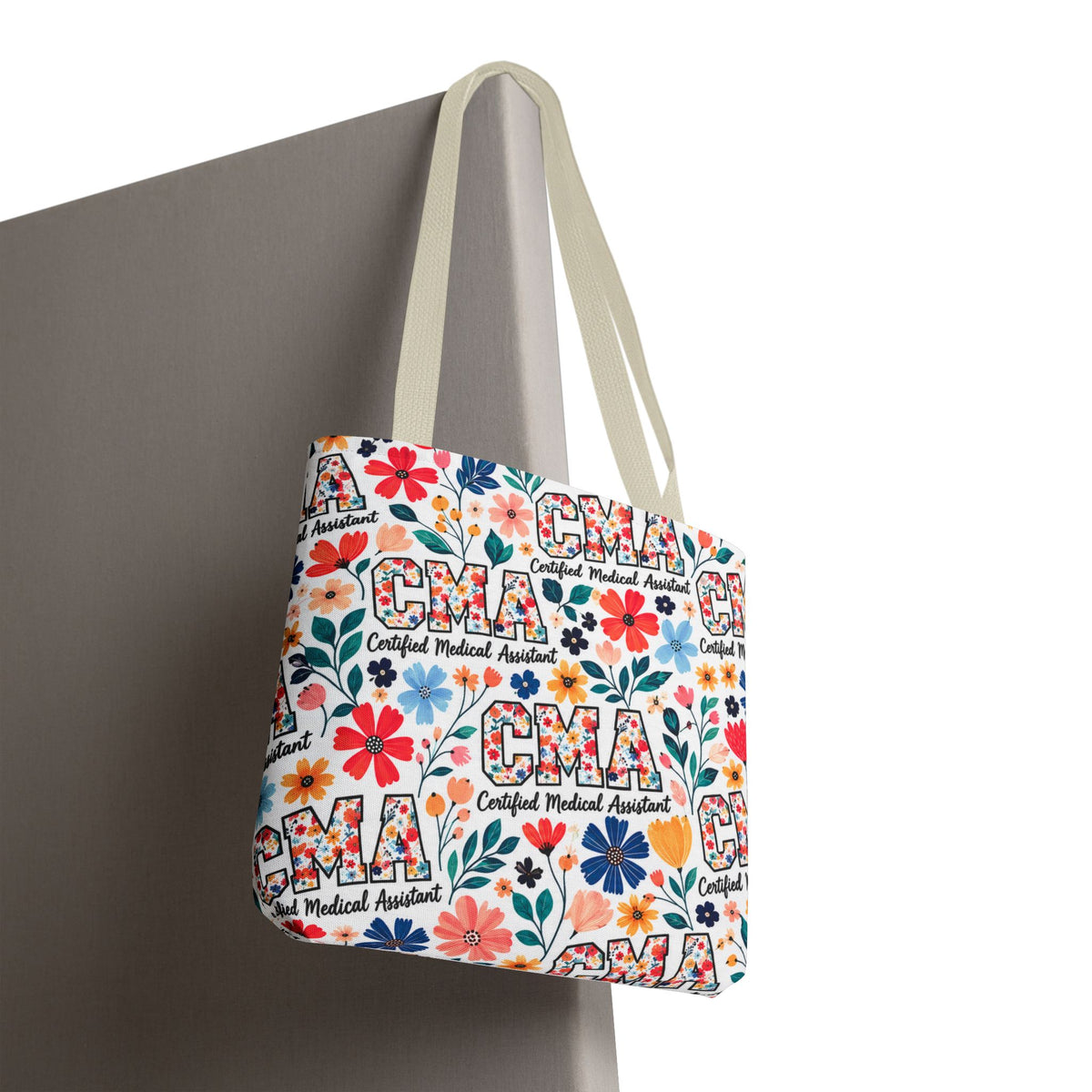 CMA Floral  — Certified Medical Assistant All Over Print Tote Bag