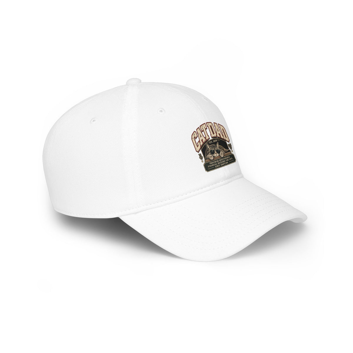 Cat Dad Since 2026 Low Pofile Baseball Cap