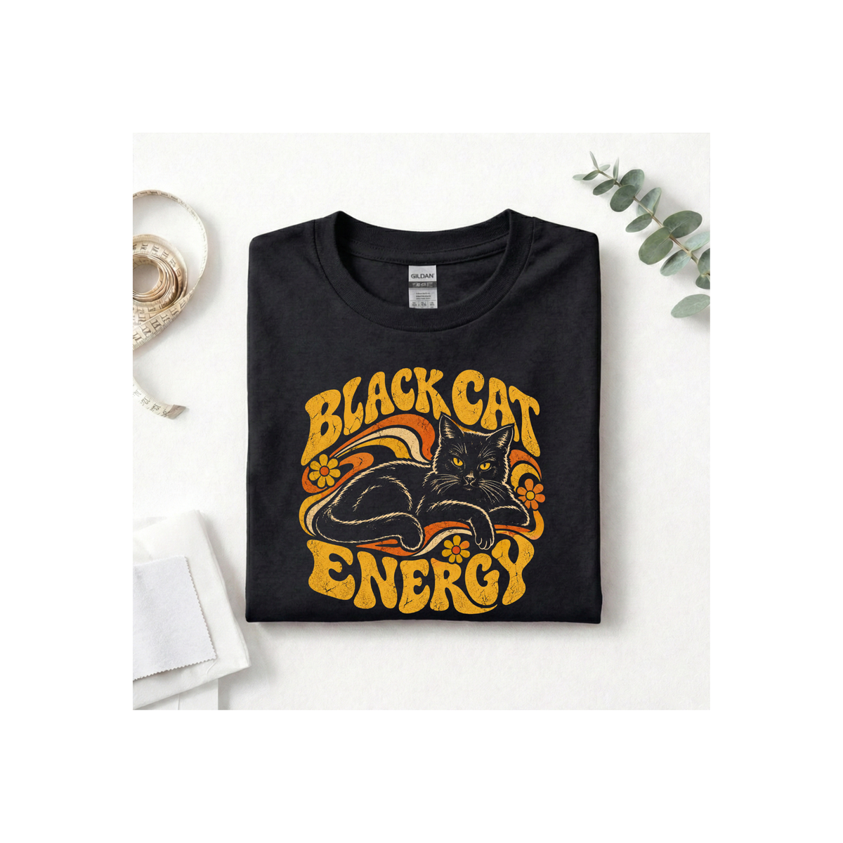 Black Cat Energy T-Shirt