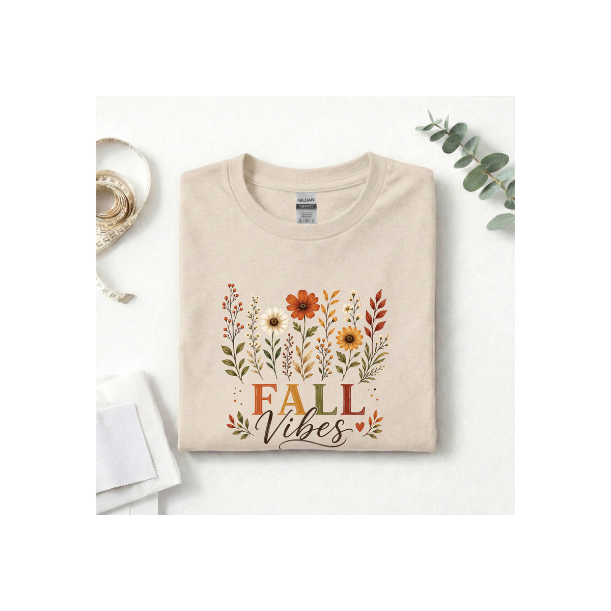 Fall Vibes Floral T-Shirt