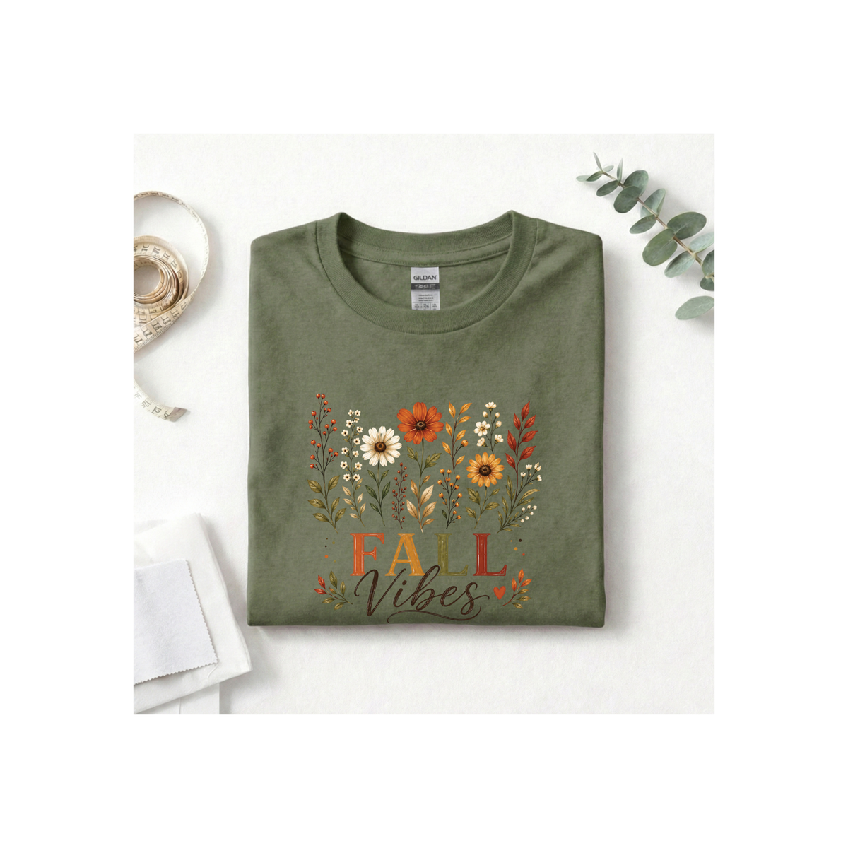 Fall Vibes Floral T-Shirt