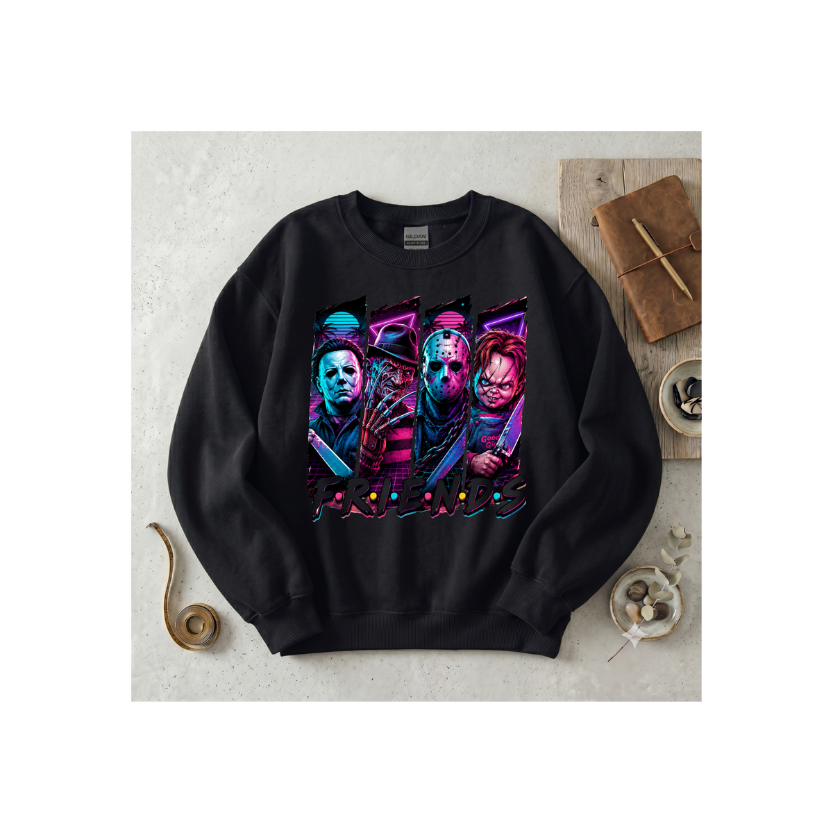 Horror Icons "Friends" Crewneck Sweatshirt