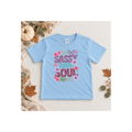 Sassy Little Soul Kids Tee — Floral & Butterfly Graphic T-Shirt for Girls